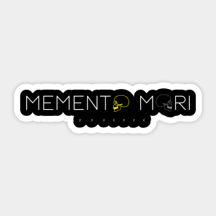 Memento Mori, Stoicism Sticker